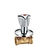 Brass globe Valve (Chrome - Plated Diamond Knob, Red Indicator)